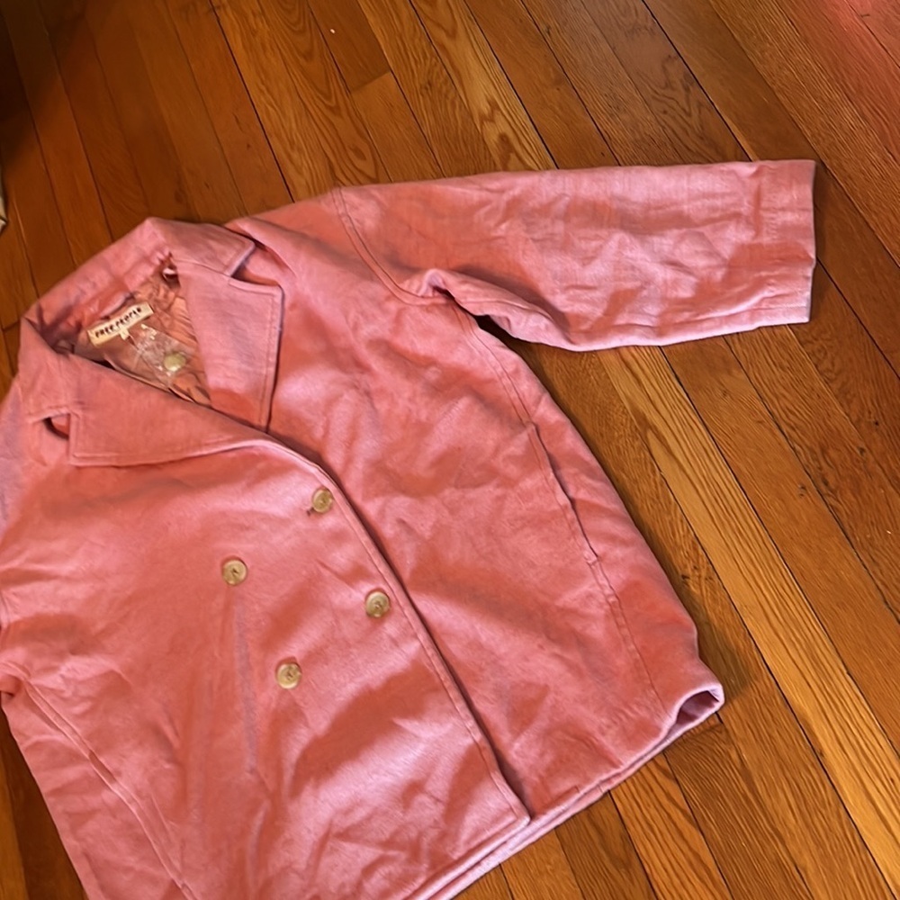 NWT Free People Hannah Super Soft Blazer Coat Pink Medium - Picture 8 of 14